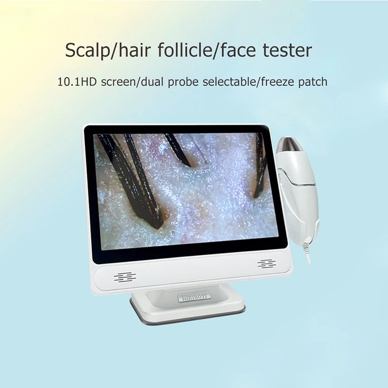 Skin Moisture Analyzer Digital Detector - 10 Inch HD Display Professional Hair