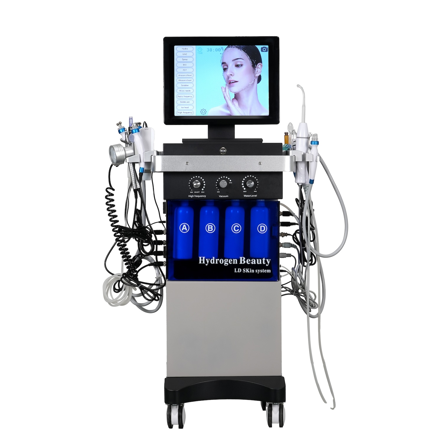 Hydra Dermabrasion Aqua Peel Machine - 14in1 Multi Dermabrasion Facial Device Skin