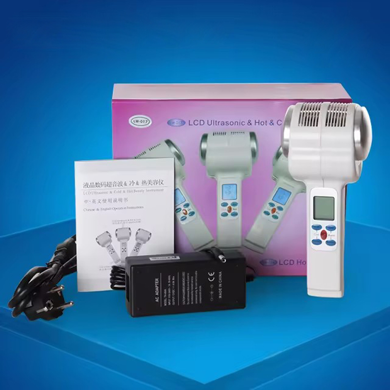 Cold Warm Hammer Facial Machine - Portable 3in1 Hot Cold Ultrasonic Hammer