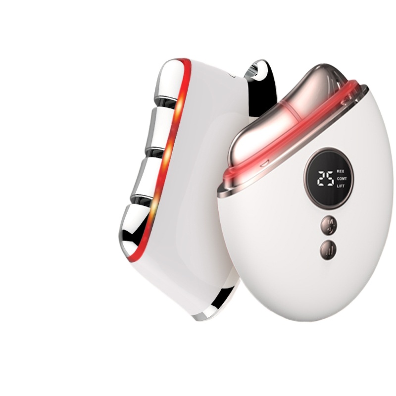 Microcurrent Face Massager Gua Sha - Facial Massage Introduction Device Essential Oil