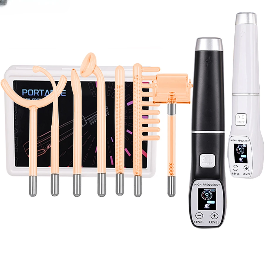 High Frequency Wand Facial Machine Neon - Equipment High Frequency Facial Massager Machine