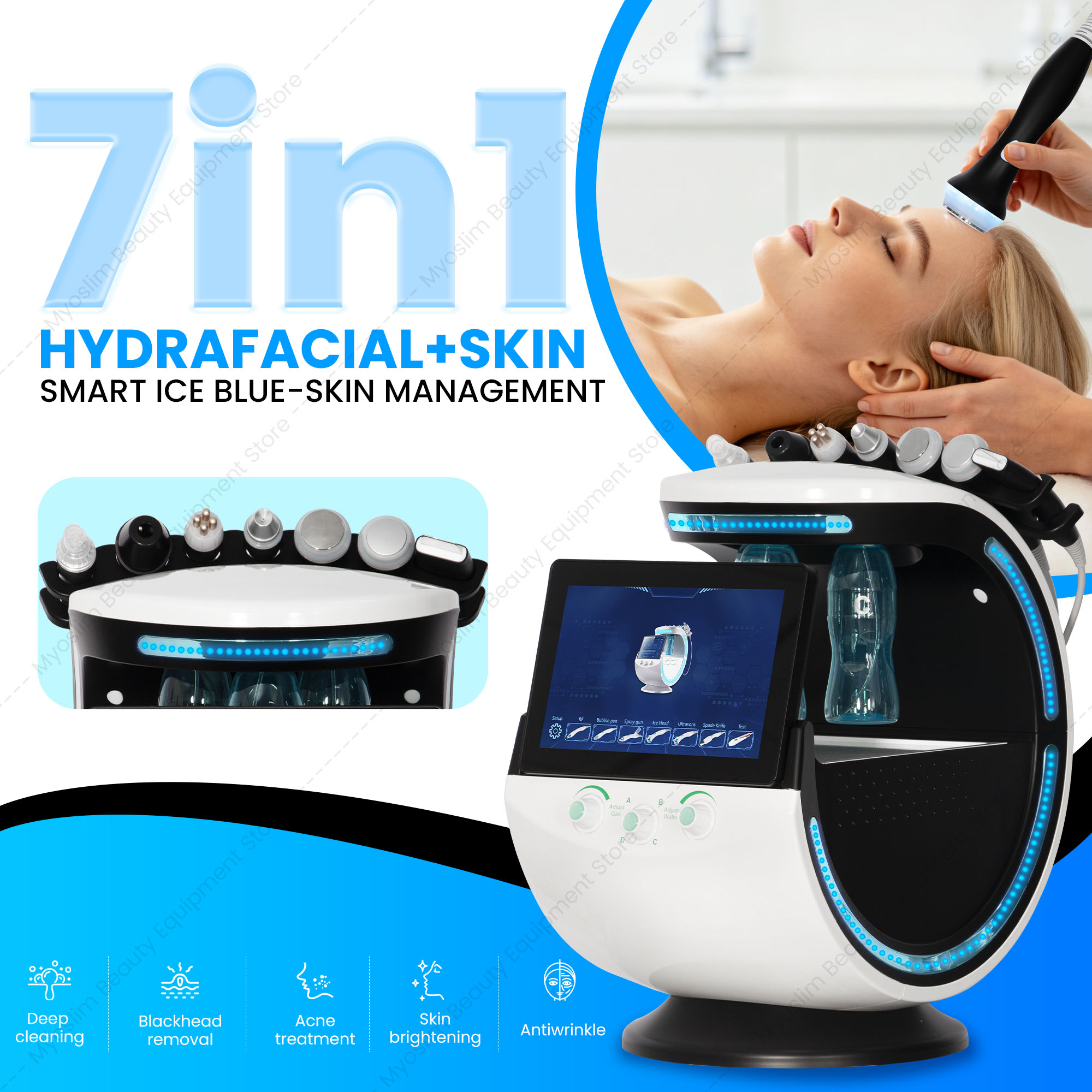 Hydro Facial Machine 7 In 1 - Professional 7IN1 Hydro Facial Machine Skin
