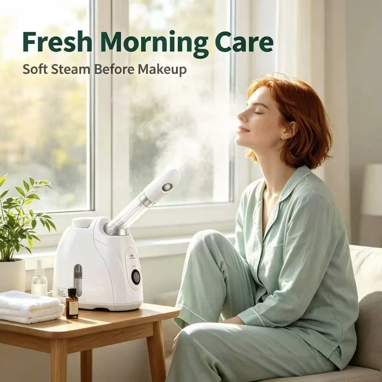 Facial Steamer Nano Ionic Hot Mist - Portable Nano Ionic Facial Steamer Warm