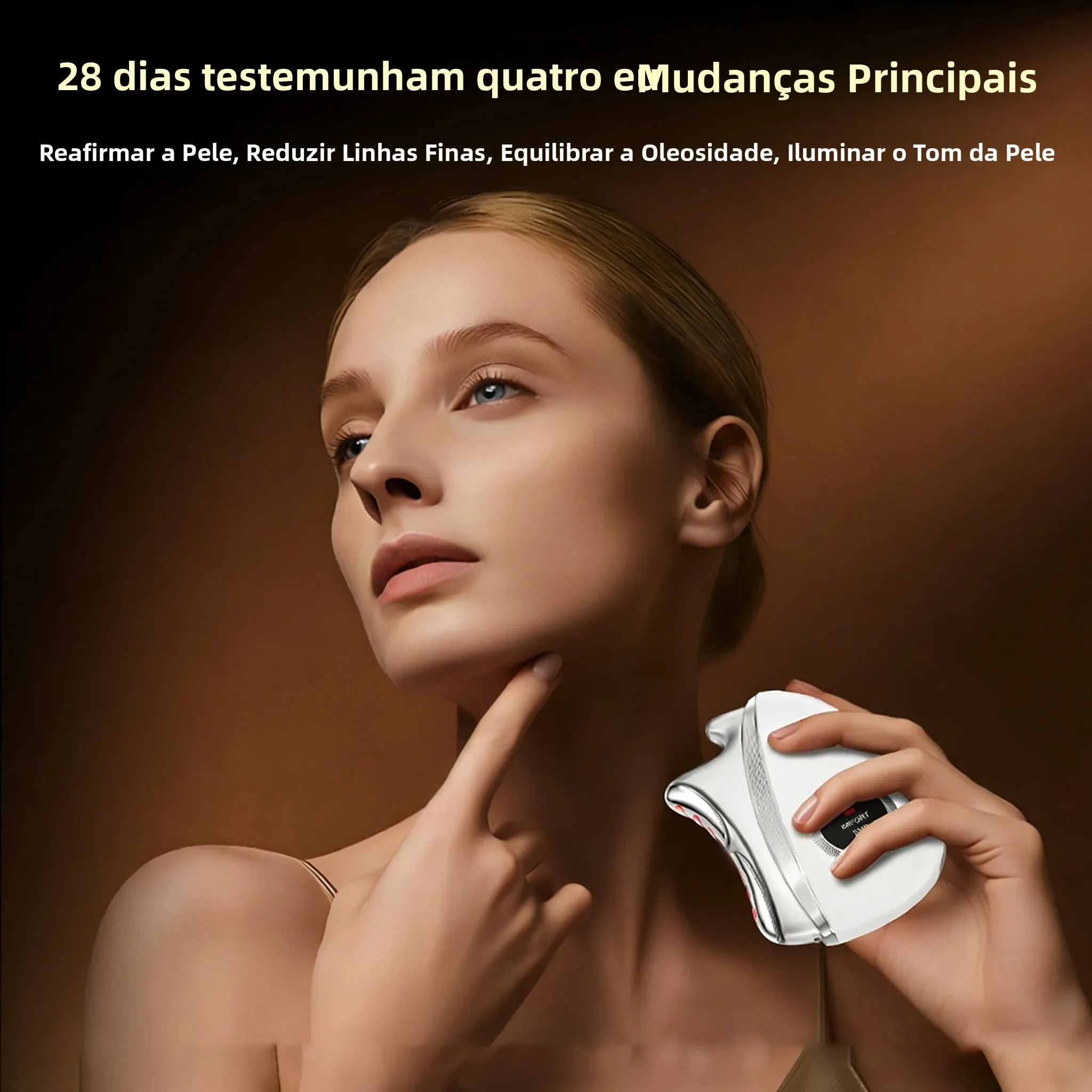Microcurrent Face Massager Gua Sha - Portable Electric Gua Sha Device Microcurrent