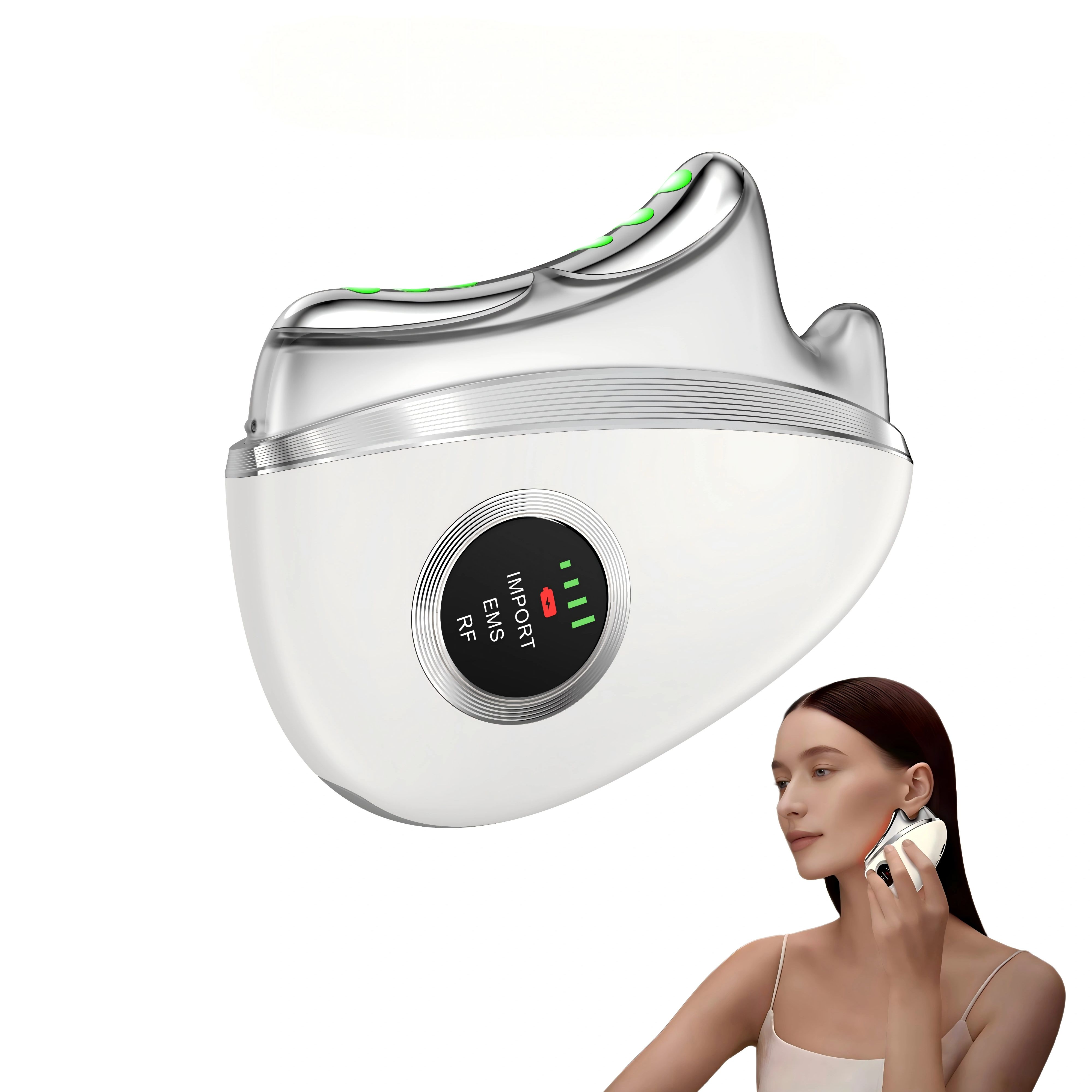 Microcurrent Face Massager Gua Sha - Facial and Body Massager Electric Gua