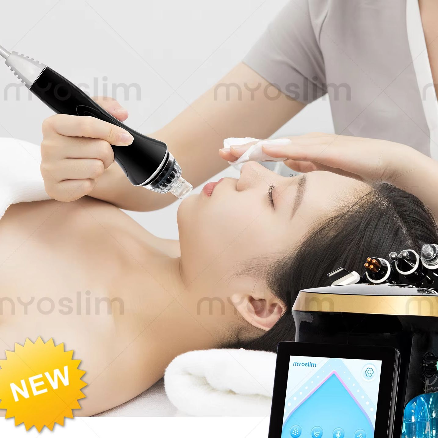 Hydra Dermabrasion Aqua Peel Machine - Water Hydra Dermabrasion Machine Oxygen Black
