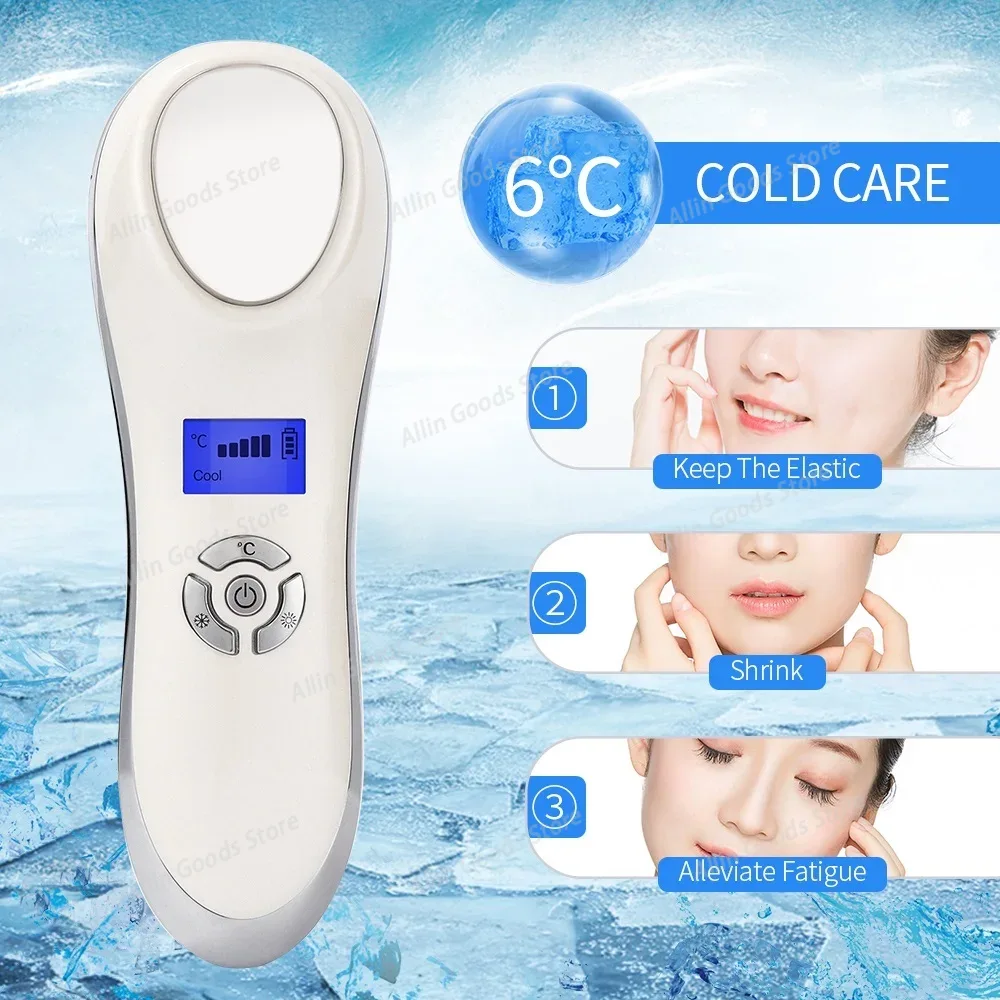 Cold Warm Hammer Facial Machine - Hot Cold Beauty Instrument Skin Rejuvenation