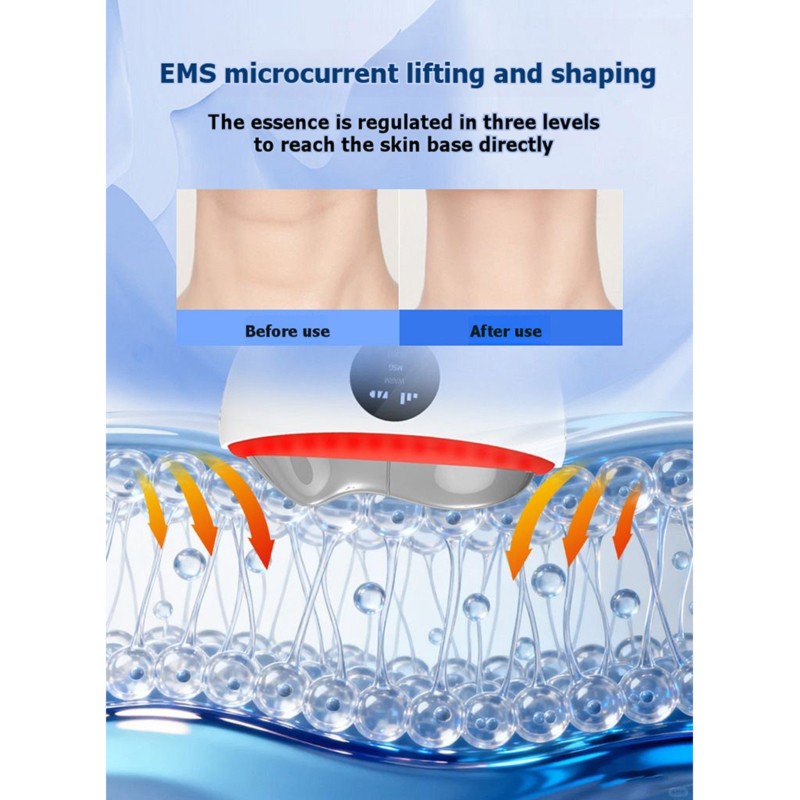For Face& Neck Lifting Facial  - đánh giá và giá Microcurrent Face Massager Gua Sha