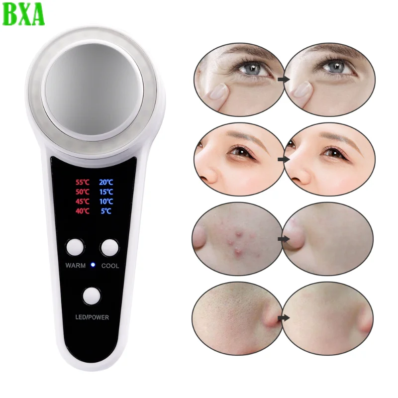 New Compression Massager Hot C - đánh giá và giá Cold Warm Hammer Facial Machine