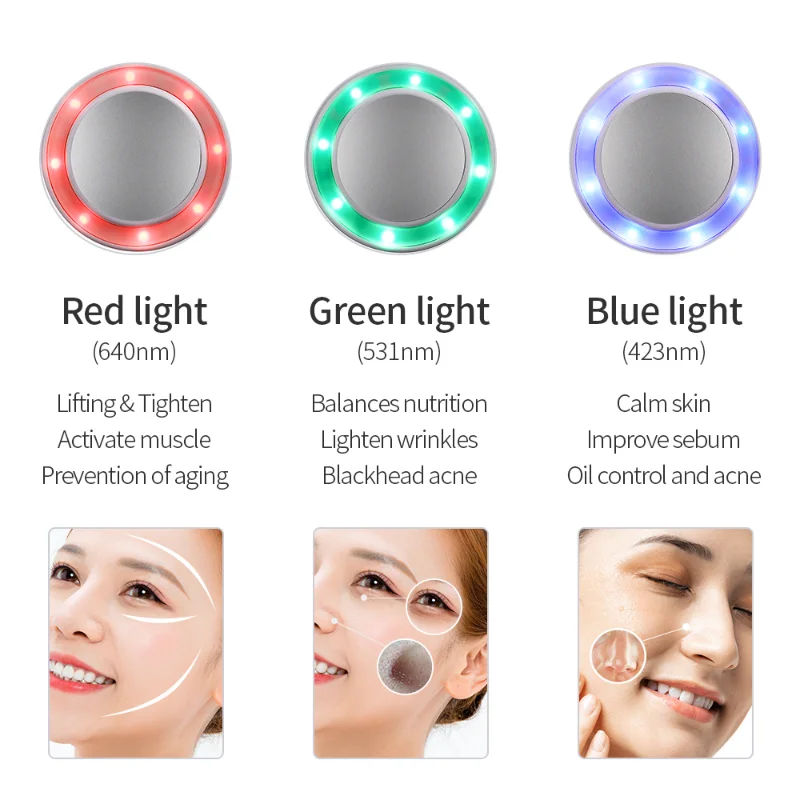 New Compression Massager Hot C - đánh giá và giá Cold Warm Hammer Facial Machine