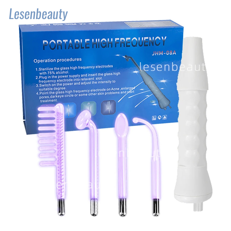 4in1 High Frequency Electrode  - đánh giá và giá High Frequency Wand Facial Machine Neon