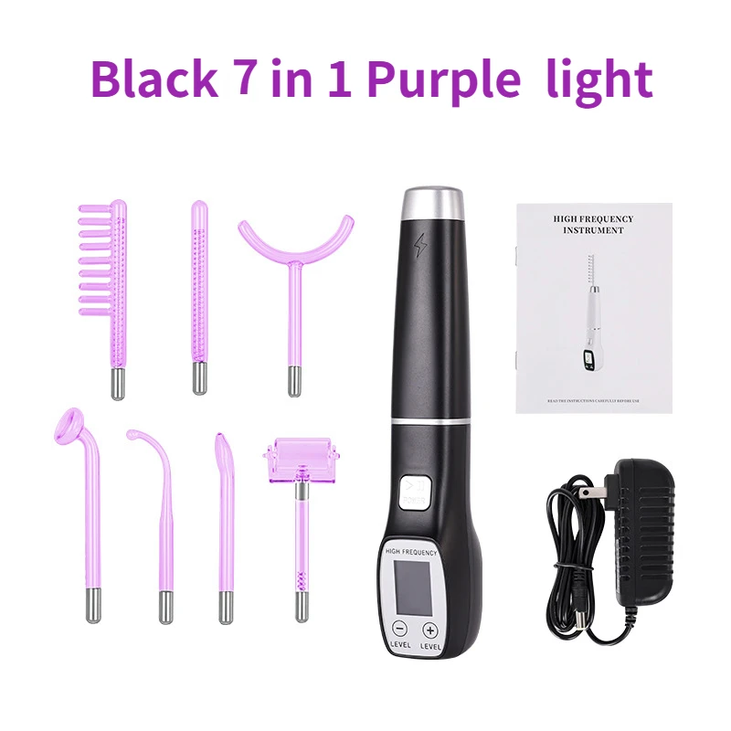 7in1 Device for Hair High Freq - đánh giá và giá High Frequency Wand Facial Machine Neon