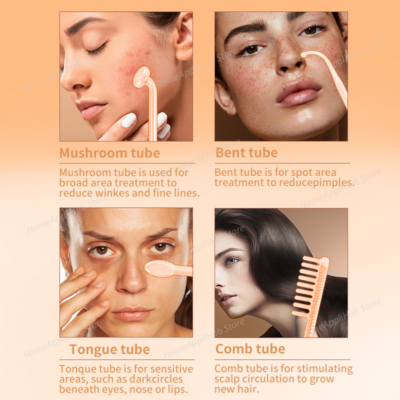 Darsonval Portable High Freque - đánh giá và giá High Frequency Wand Facial Machine Neon