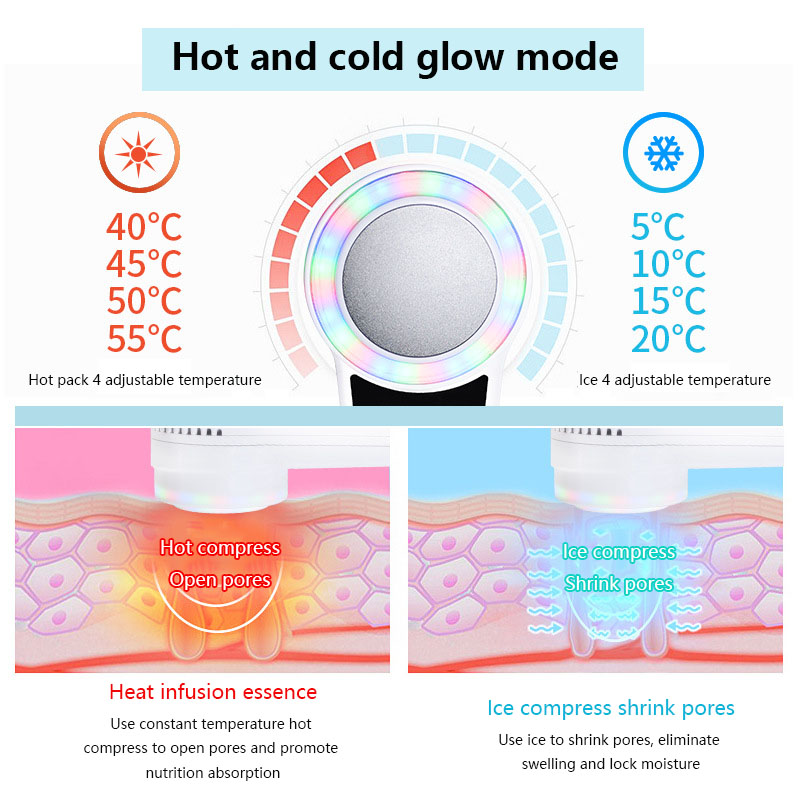 Cryotherapy Face Care Device H - đánh giá và giá Cold Warm Hammer Facial Machine