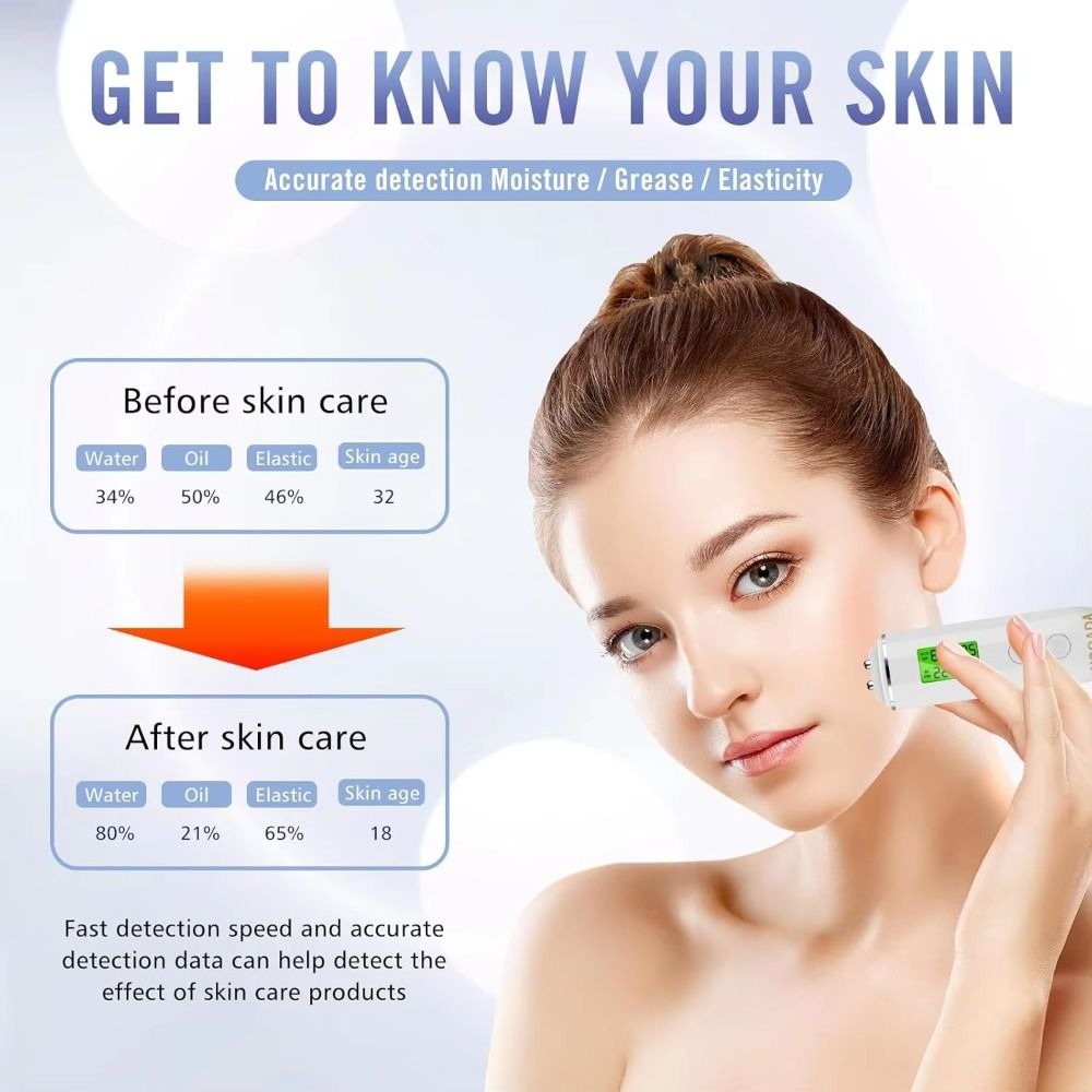 Portable Skin Analyzer Recharg - đánh giá và giá Skin Moisture Analyzer Digital Detector
