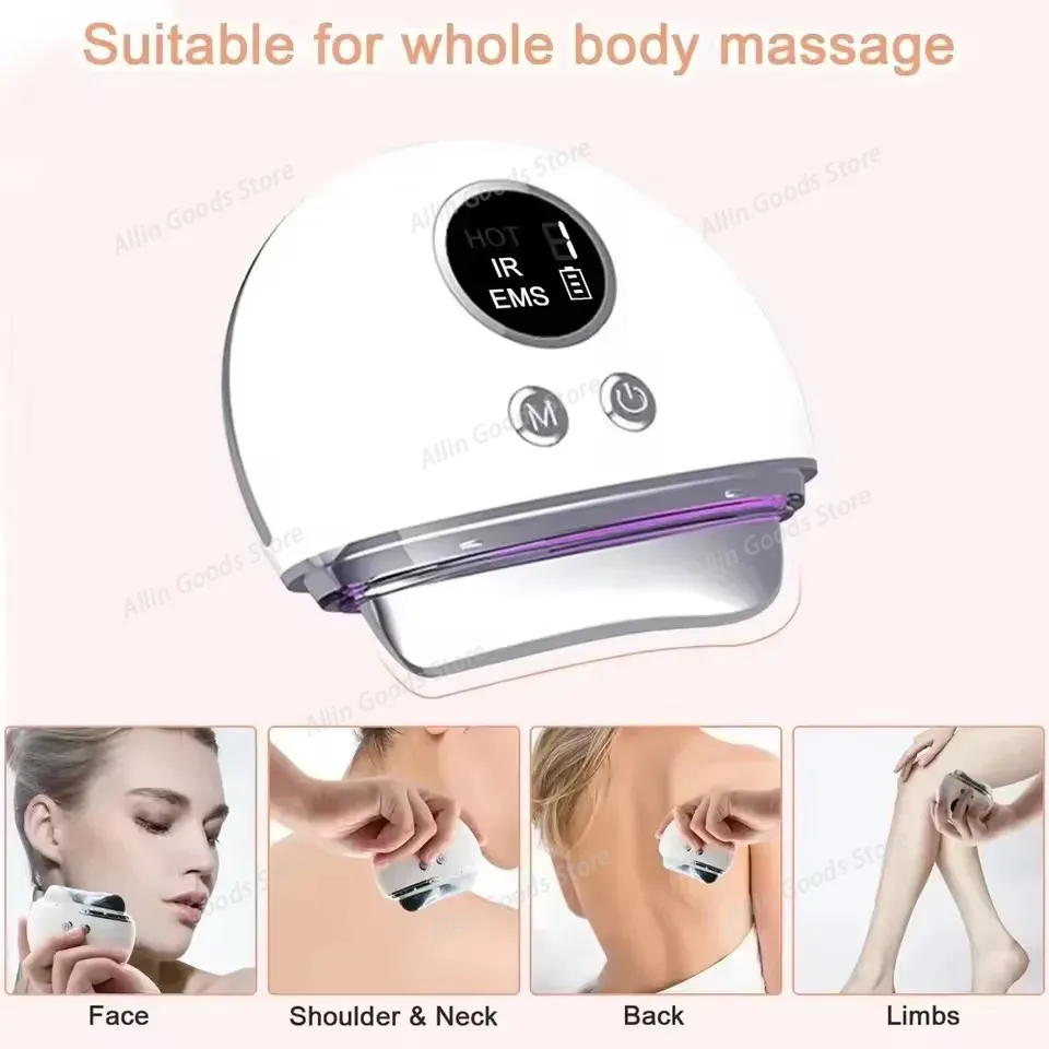 Heated EMS Microcurrent Gua Sh - đánh giá và giá Microcurrent Face Massager Gua Sha
