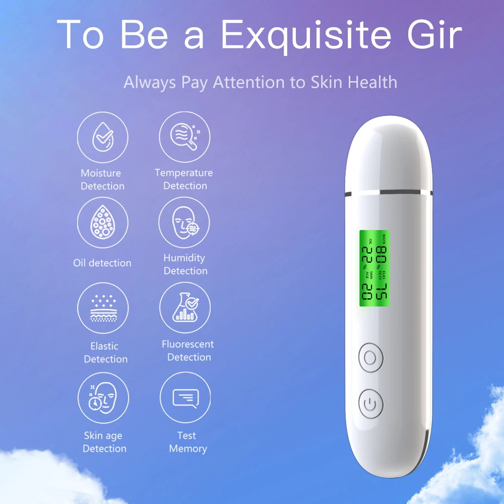 Portable Rechargeable Skin Ana - đánh giá và giá Skin Moisture Analyzer Digital Detector