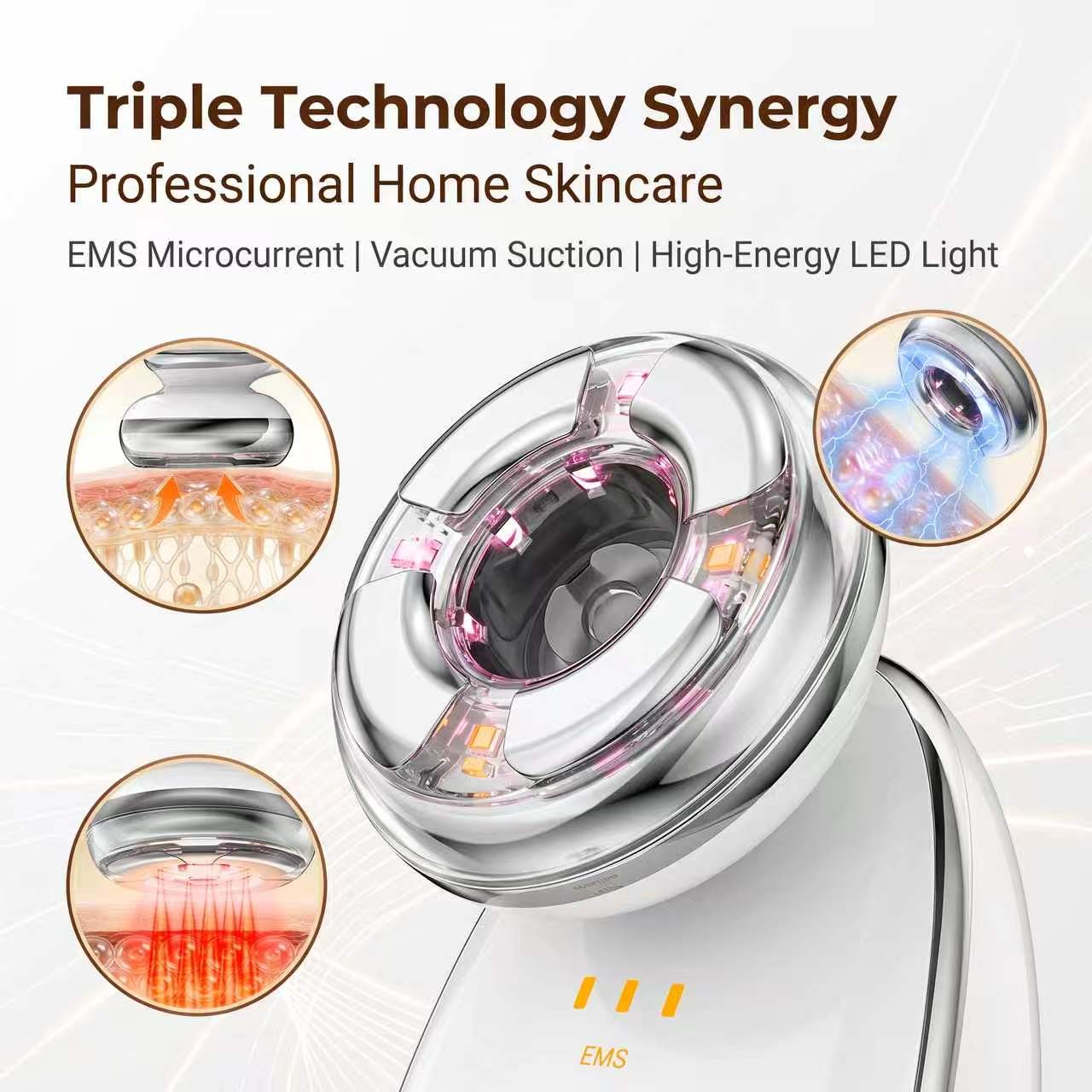 3 in 1 Facial Cupping Vacuum S - đánh giá và giá Microcurrent Face Massager Gua Sha