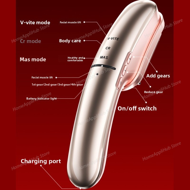 Factory Latest Design 3-In-1 F - đánh giá và giá Microcurrent Face Massager Gua Sha