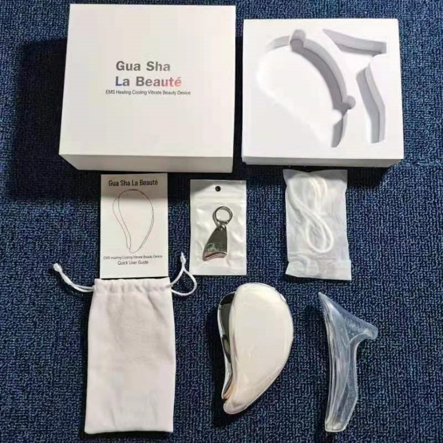 EMS Microcurrent LED Face Mass - đánh giá và giá Microcurrent Face Massager Gua Sha