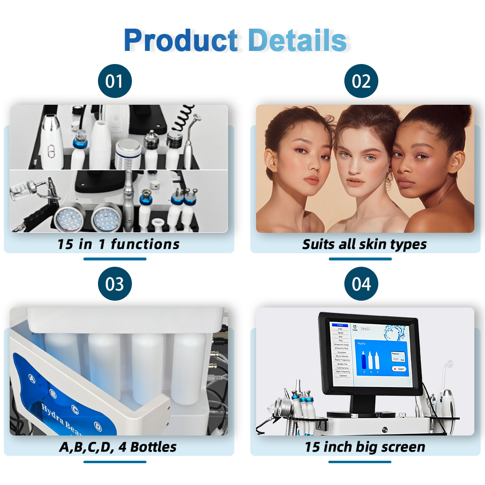 2026 Stand 15 in 1 Skin Facial - đánh giá và giá Hydra Dermabrasion Aqua Peel Machine